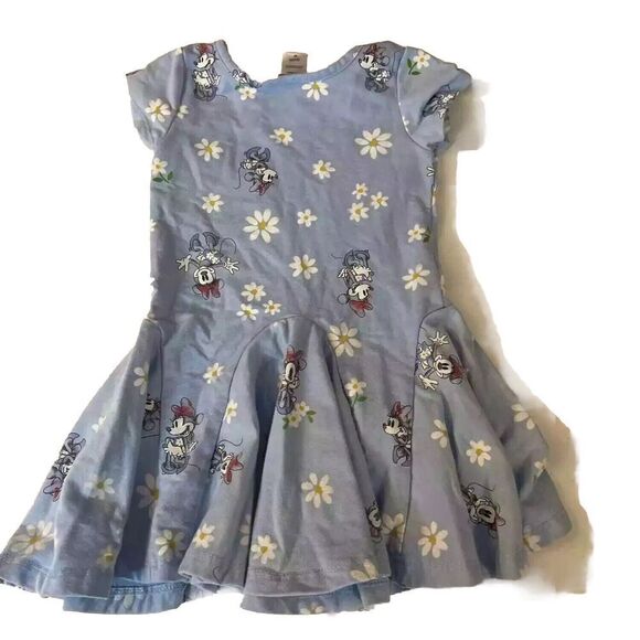 DISNEY JUNIOR MINNIE MOUSE DRESS BLUE WITH DAISIES SIZE 12M - Picture 5 of 6